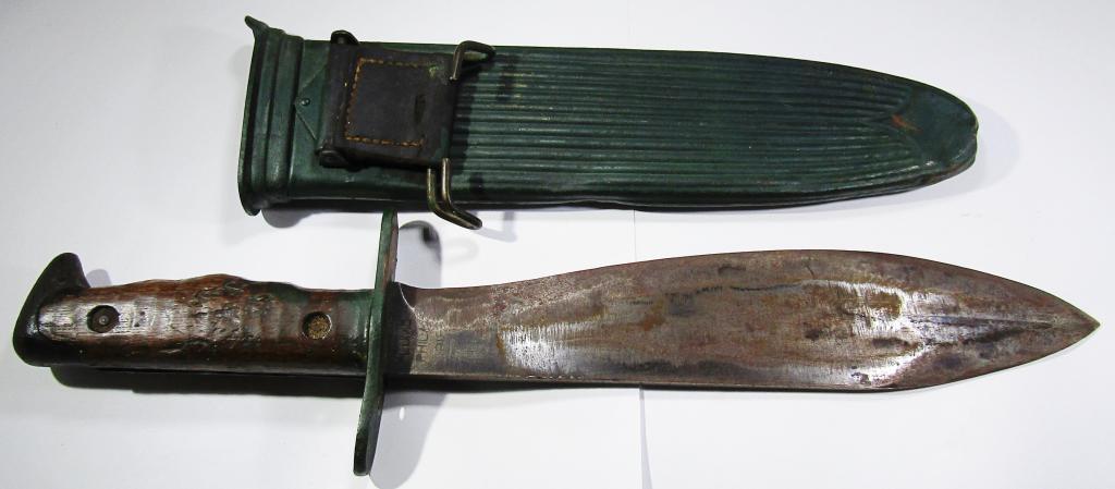 WWI US 1917/1918 Plumb Phila Bolo Knife & Sheath (1 of 8)