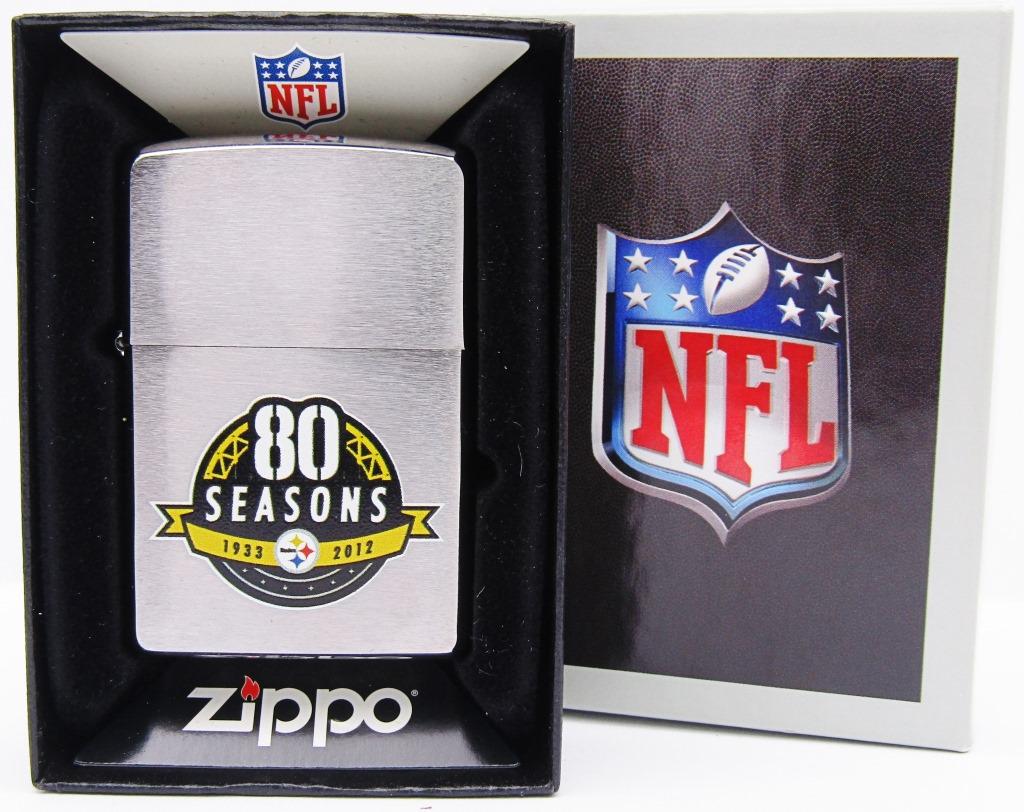 2012 Zippo Lighter 80 Seasons Pittsburgh Steelers (1 of 4)