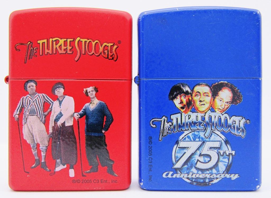 (2) 2004 Zippo Lighters "The Three Stooges" (1 of 4)