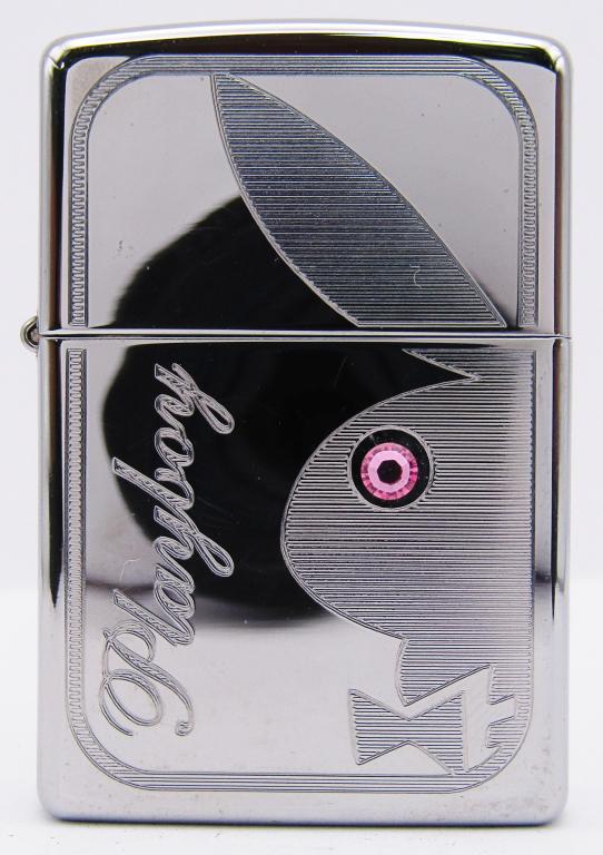 2011 Zippo Lighter Playboy Bunny Pink Swarovski (1 of 5)
