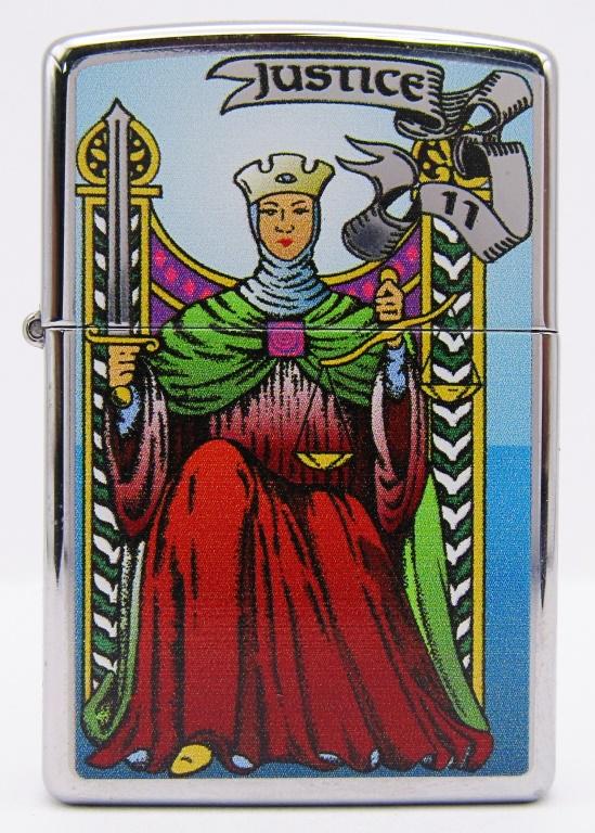 2011 Zippo Lighter Tarot Card Justice High Polish (1 of 5)