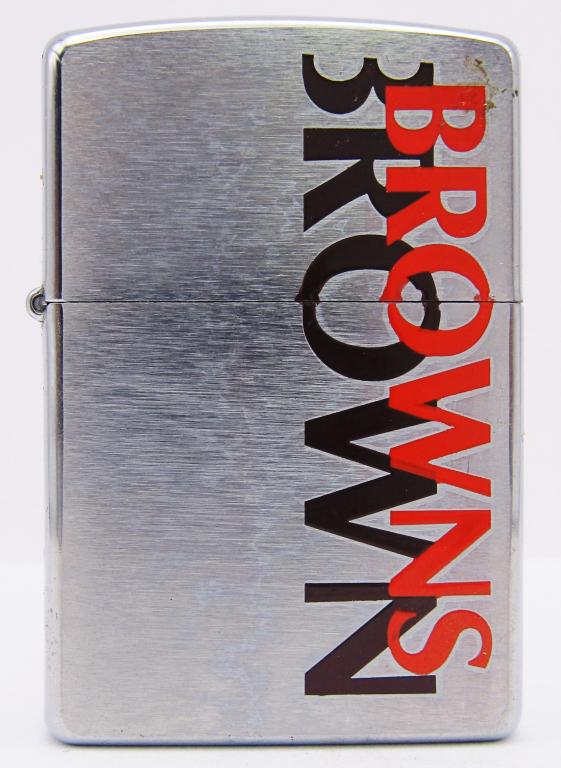 2002 Zippo Lighter Browns NEW in Tin! Unfired (1 of 4)