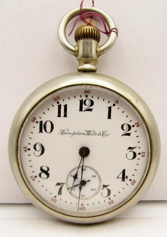 1901 HAMPDEN 18 size POCKET WATCH (1 of 6)