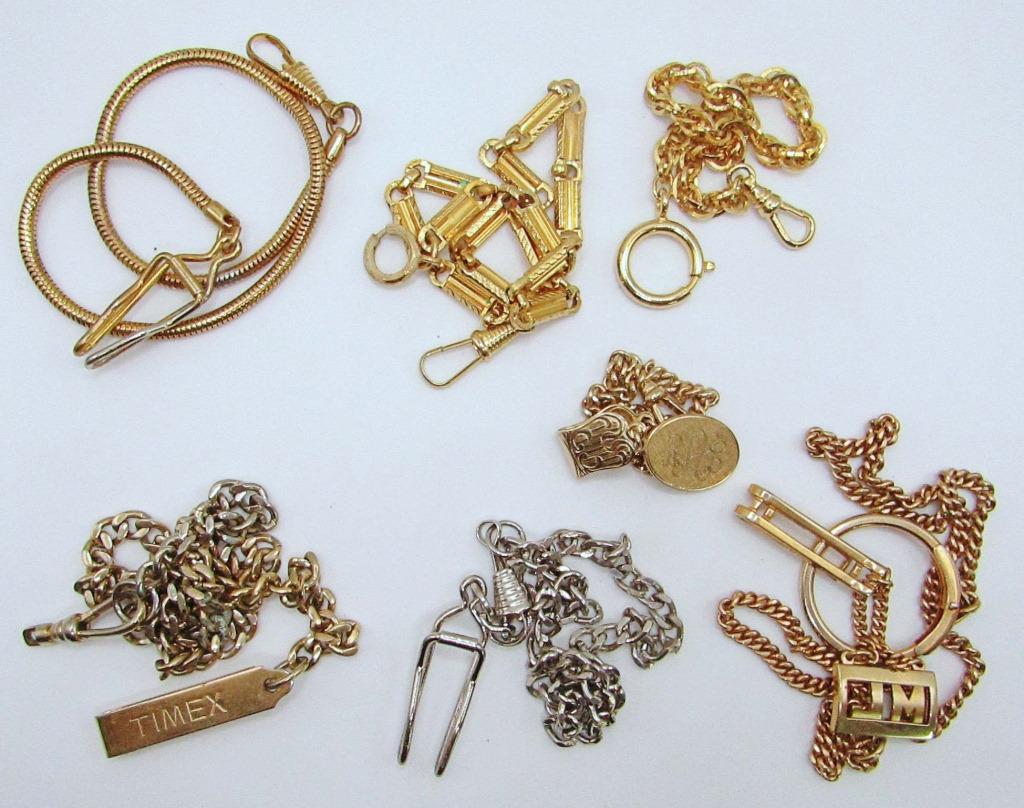 (7) POCKET WATCH CHAINS (1 of 4)