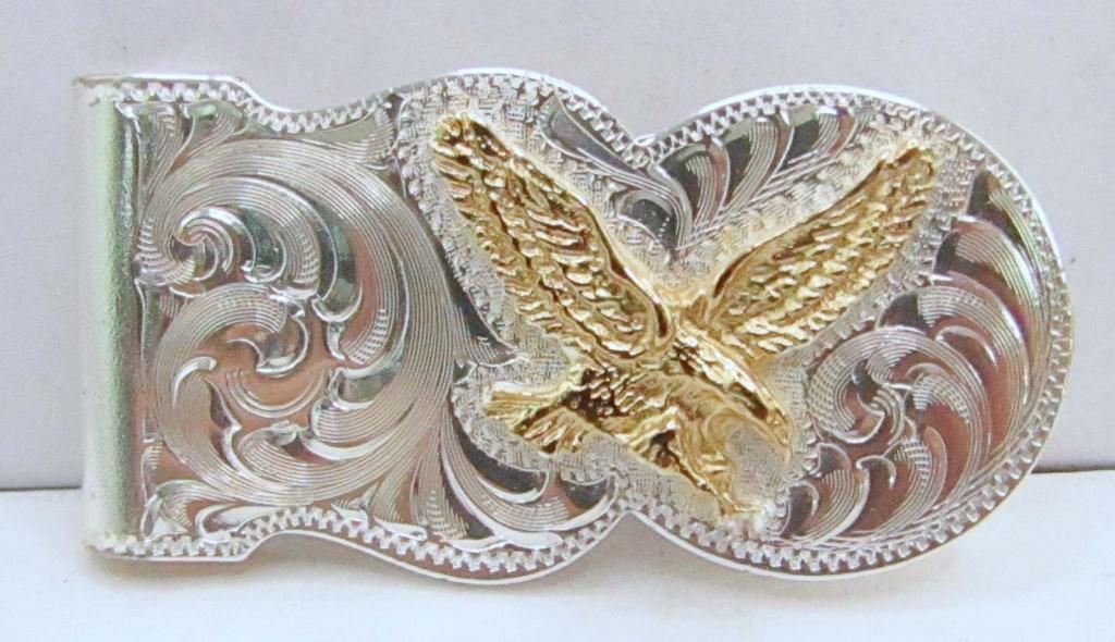 MONTANA SILVERSMITH EAGLE MONEY CLIP: ETECHED MONEY CLIP