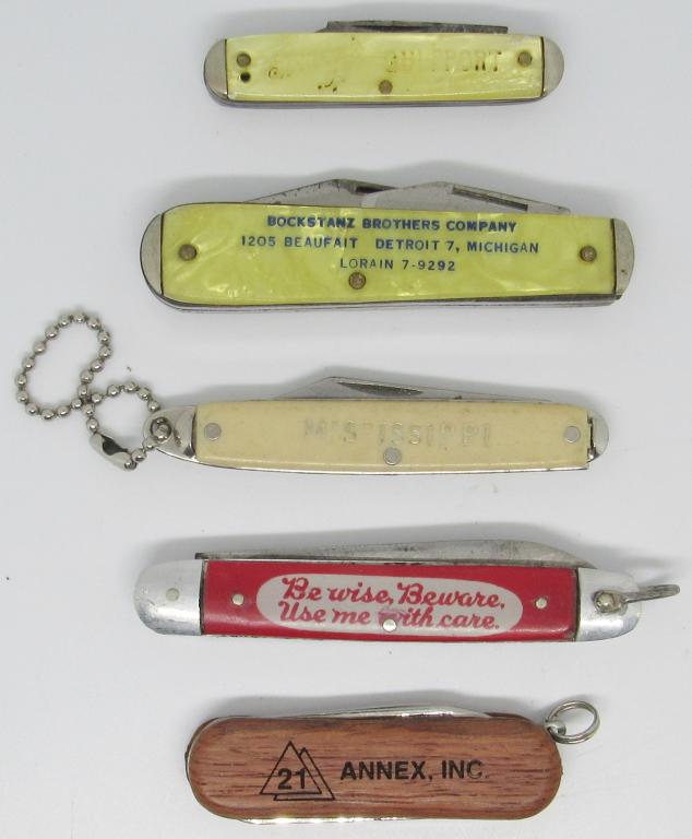 (5) ADVERTISEMENT KNIFE LOT - VTG BROWNIES (1 of 7)