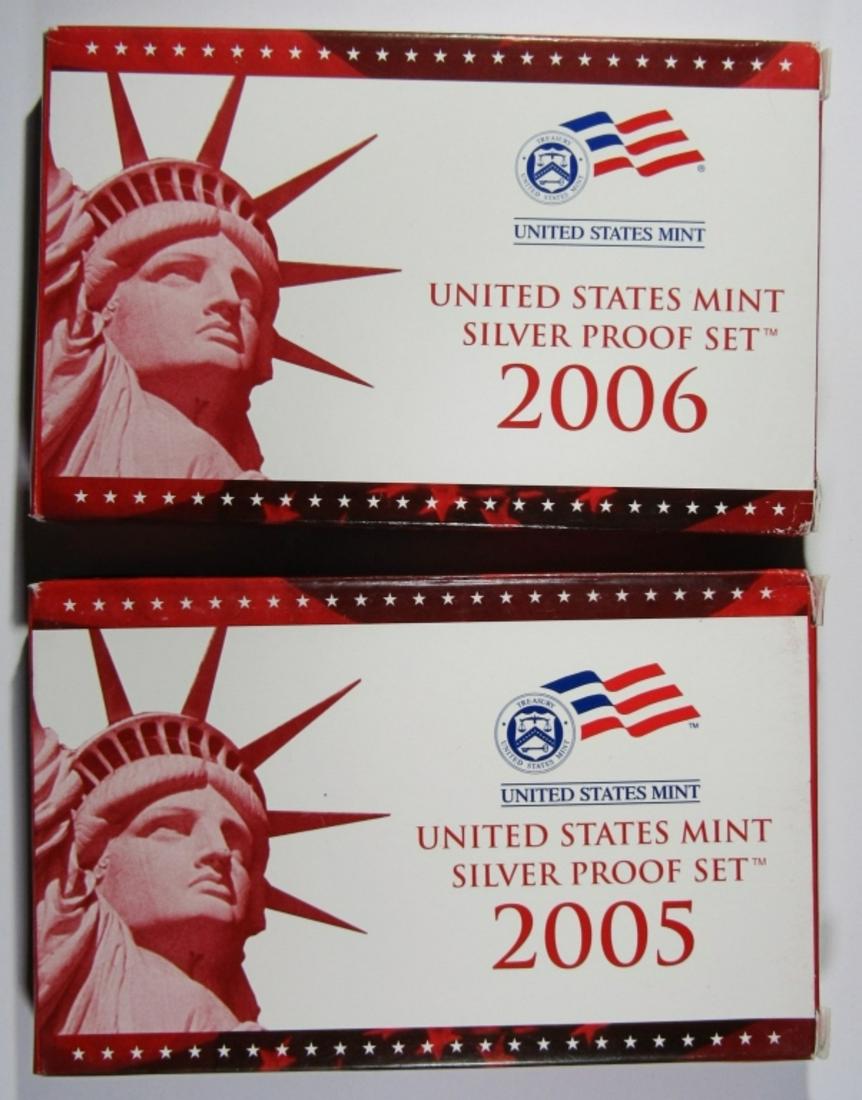 2005 AND 2006 U.S. SILVER PROOF SETS (1 of 2)