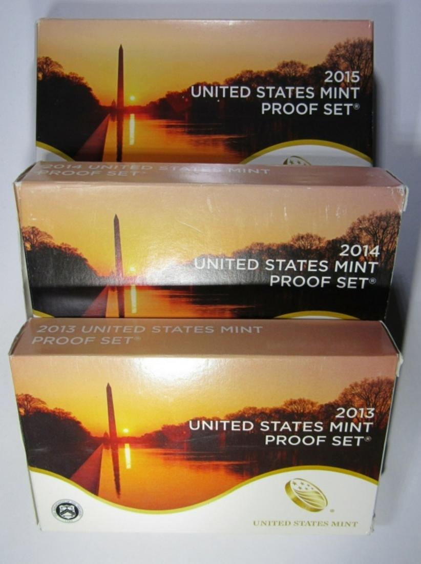 2013-2015 PROOF SETS IN BOX W/COA (1 of 2)