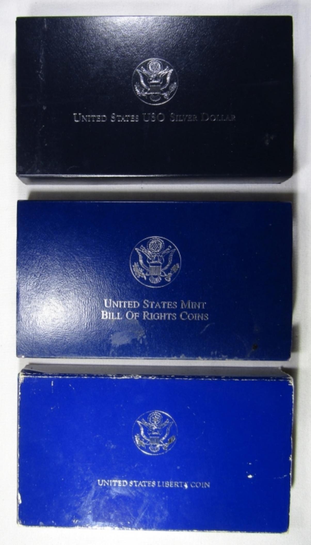 THREE COMMEMS IN ORIG PACKAGE (1 of 2)