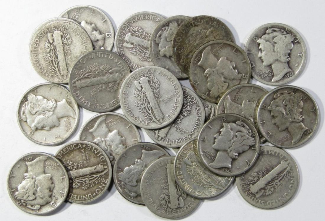 (23) MIXED DATE MERCURY SILVER DIMES (1 of 2)
