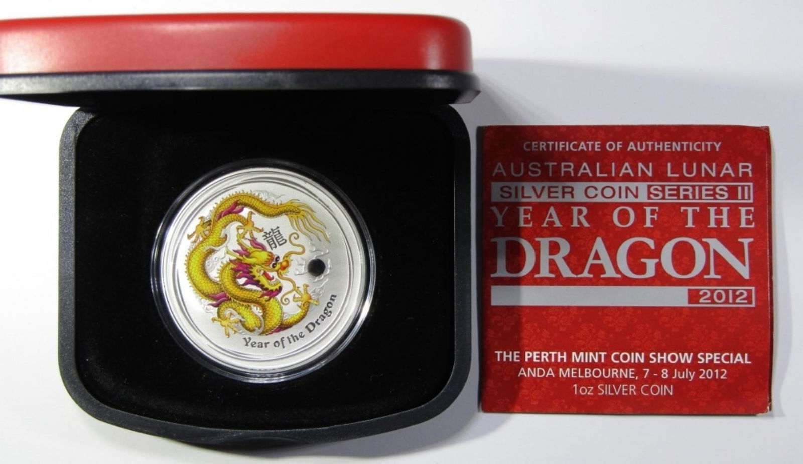 2012 AUSTRALIA YEAR OF THE DRAGON SILVER (1 of 3)