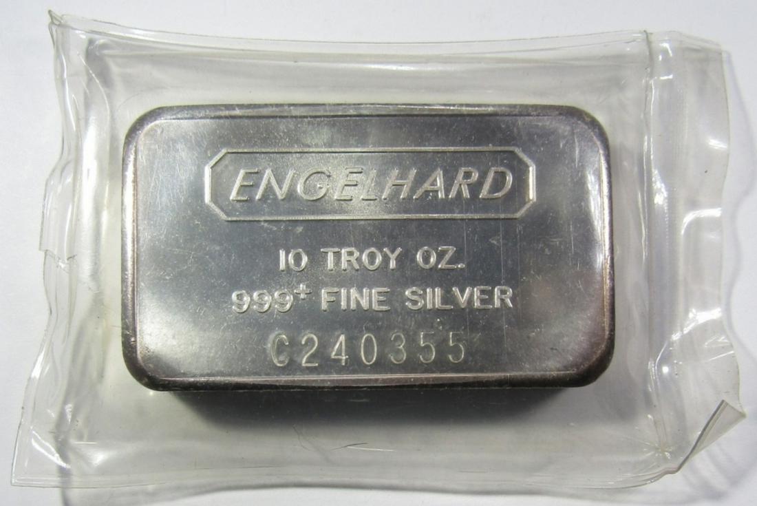 ENGELHARD 10oz .999 SILVER BAR (1 of 3)