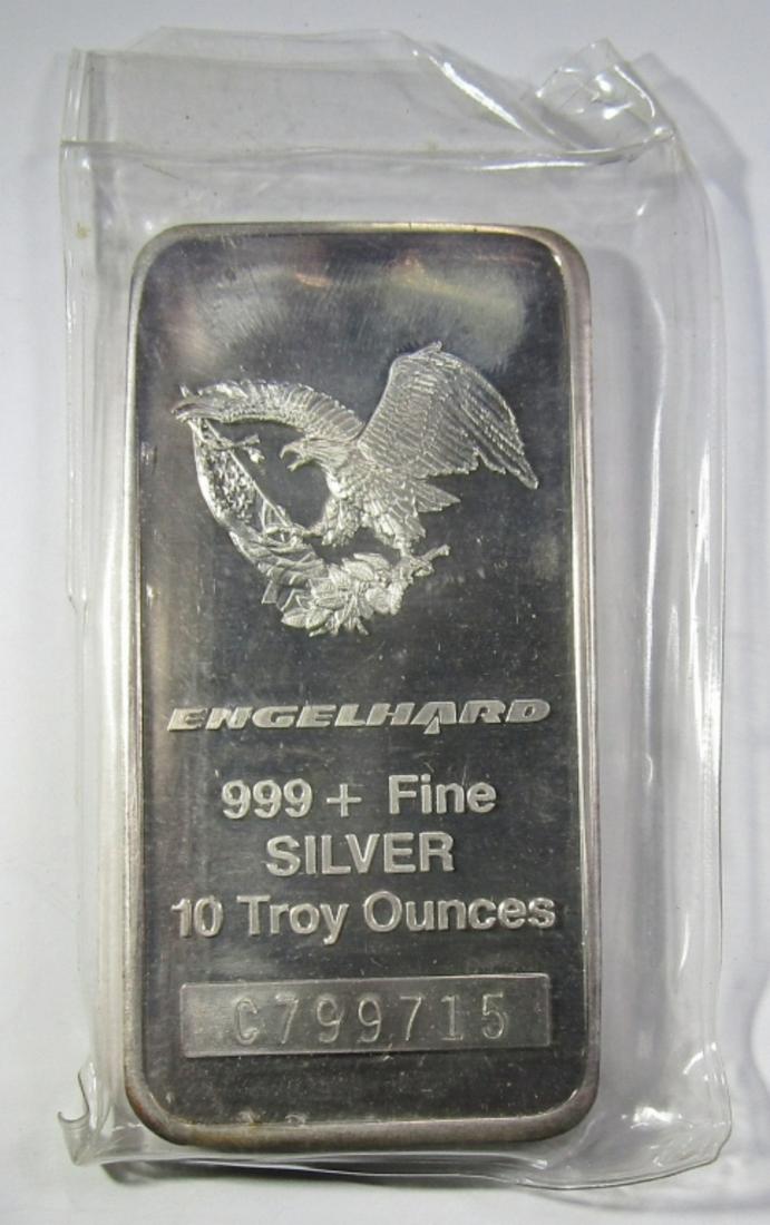 ENGELHARD 10oz .999 SILVER BAR (1 of 2)