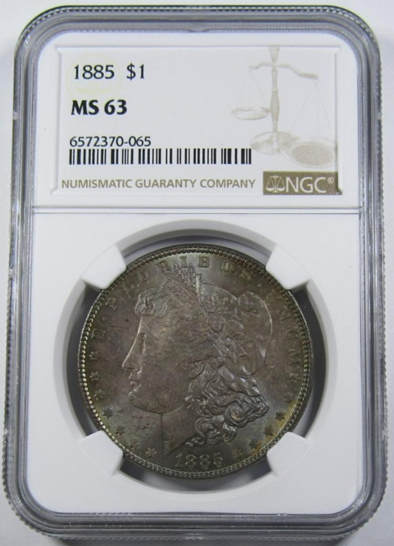 1885 MORGAN DOLLAR NGC MS-63 (1 of 4)