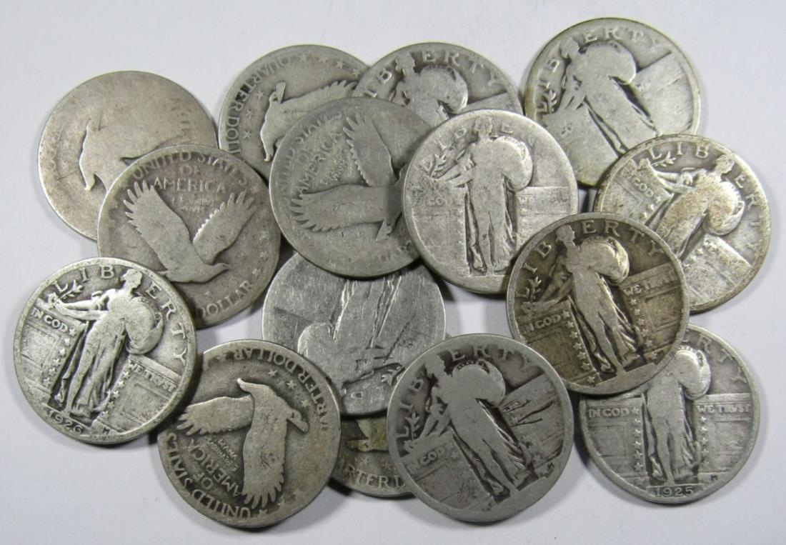 15 STANDING LIBERTY QUARTERS (1 of 2)
