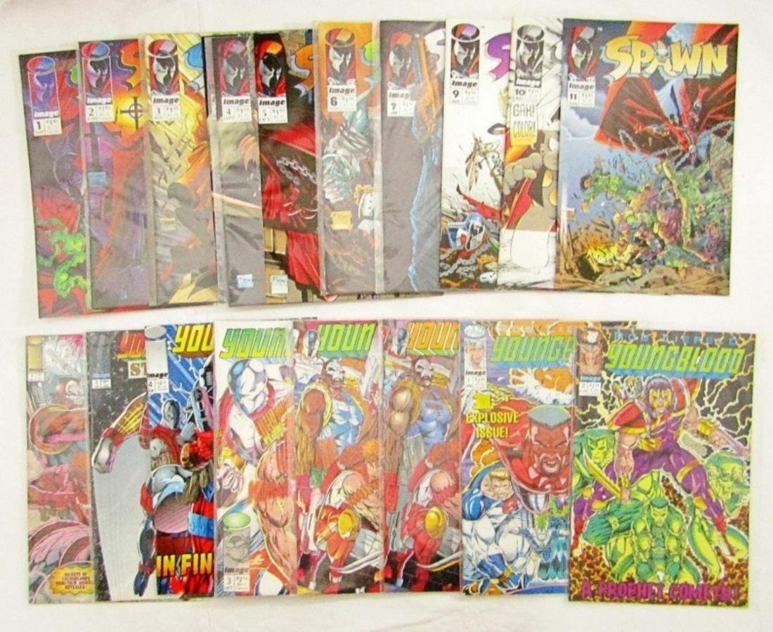 IMAGE #1 thru #7, 9, 10 SPAWN COMIC LOT plus (1 of 3)