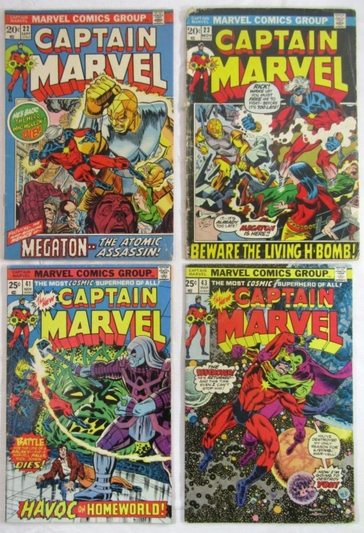 (4) MARVEL CAPTAIN MARVEL 20c & 25c COMICS (1 of 1)