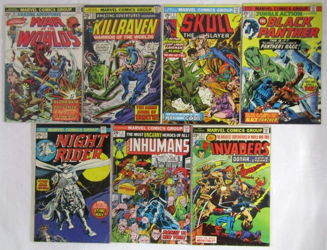 (7) MARVEL 25c COMIC ISSUES - ALL DIFFERENT (1 of 1)