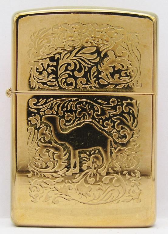 1995 Zippo Camel Gold Tone Lighter - Sealed! (1 of 3)