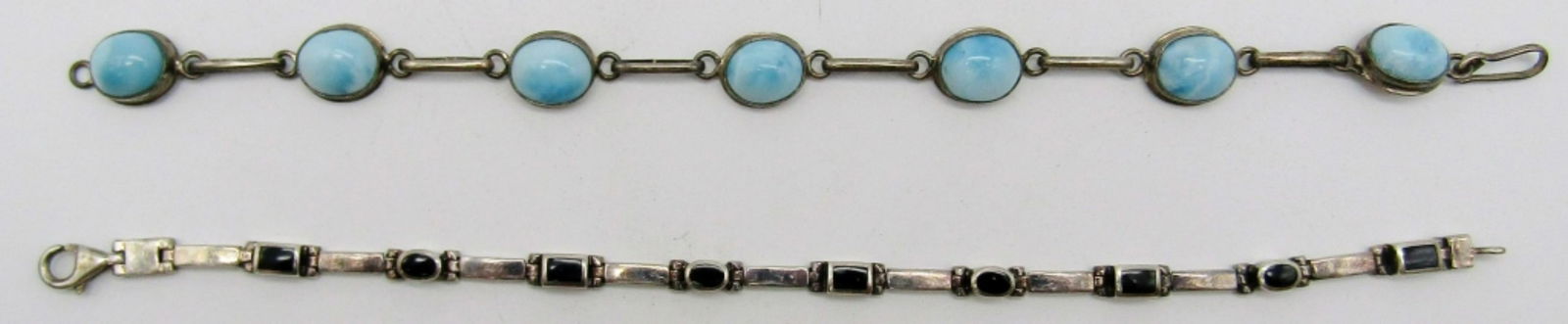(2) SW Sterling Bracelets w/gemstones (1 of 6)