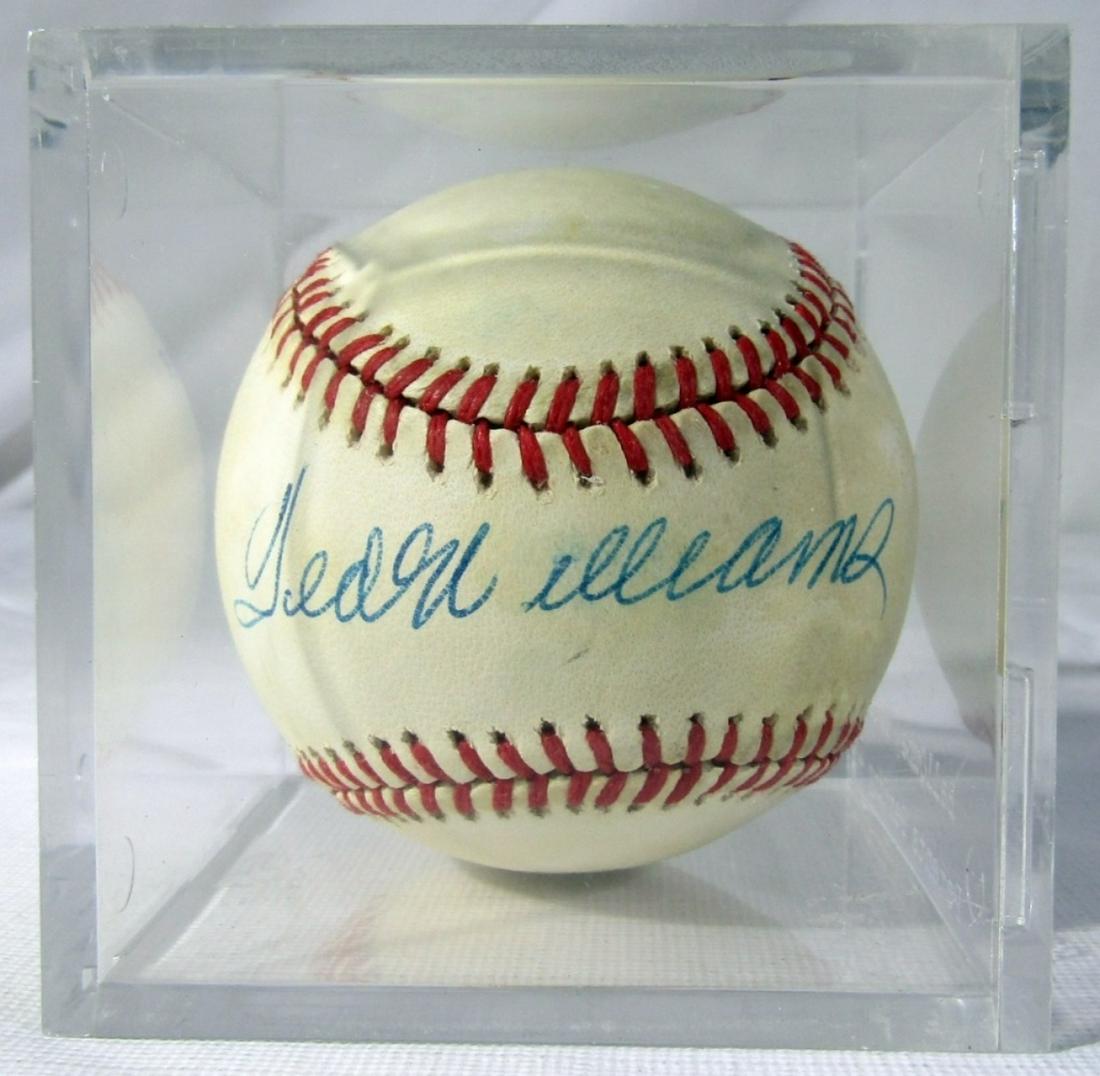TED WILLIAMS AUTOGRAPHED BASEBALL (1 of 4)