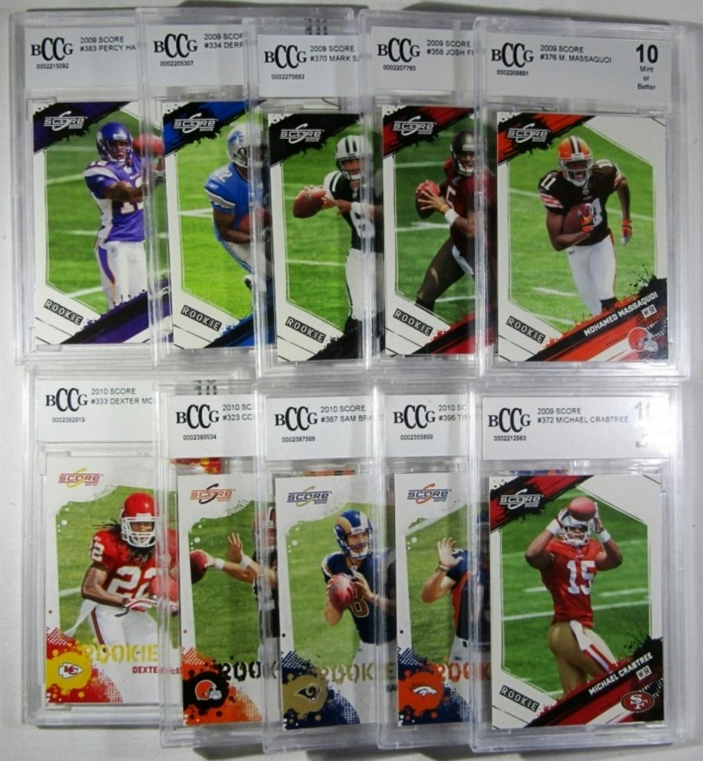 (10) BCCG 10 FOOTBALL ROOKIE CARDS (1 of 5)