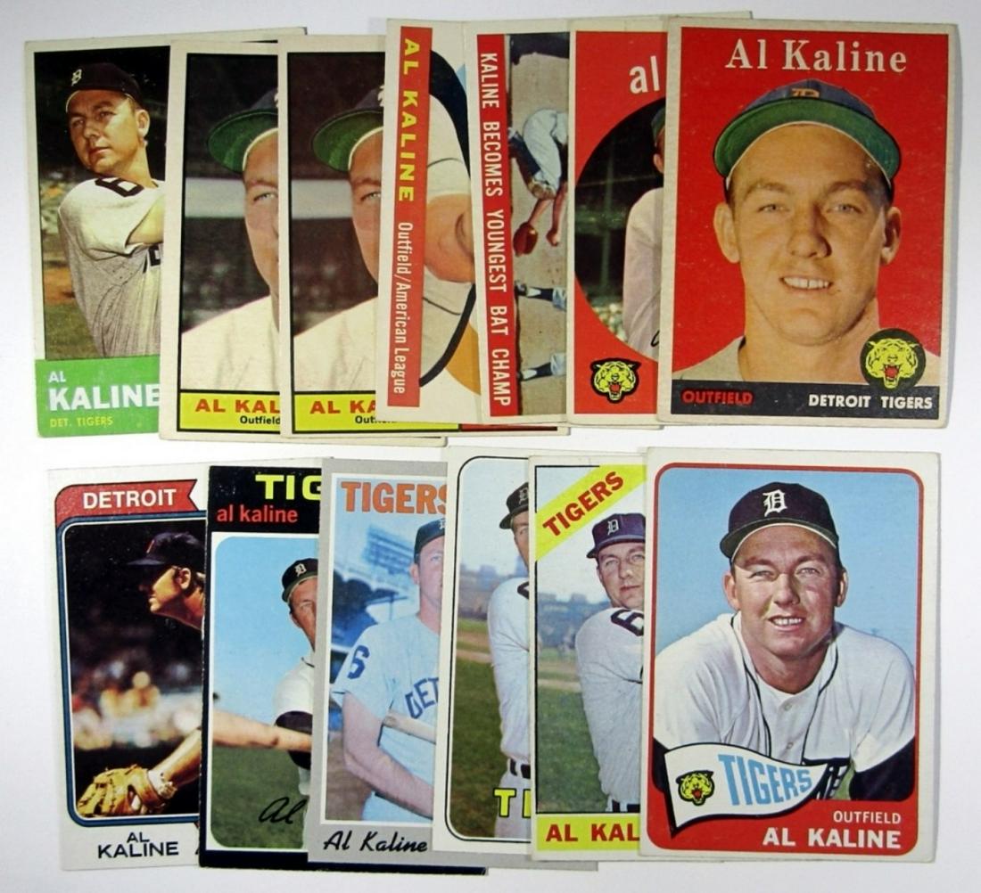 (13) Al Kaline Baseball Cards 1958 1974 Auction