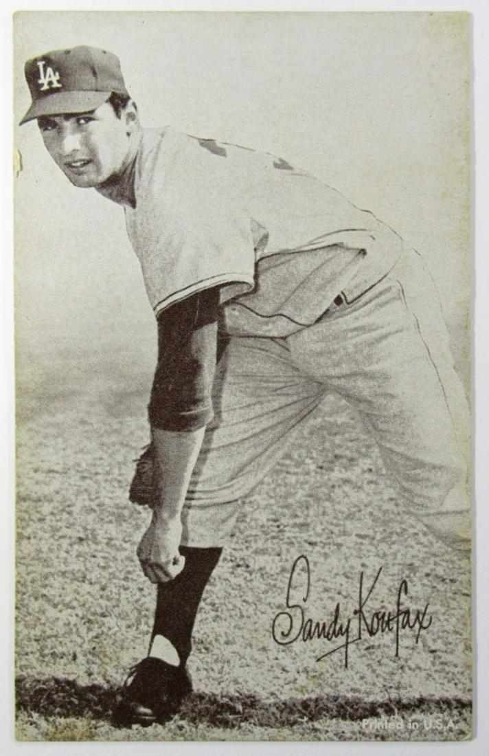 1947-66 Exhibits Stat Back Sandy Koufax (1 of 2)