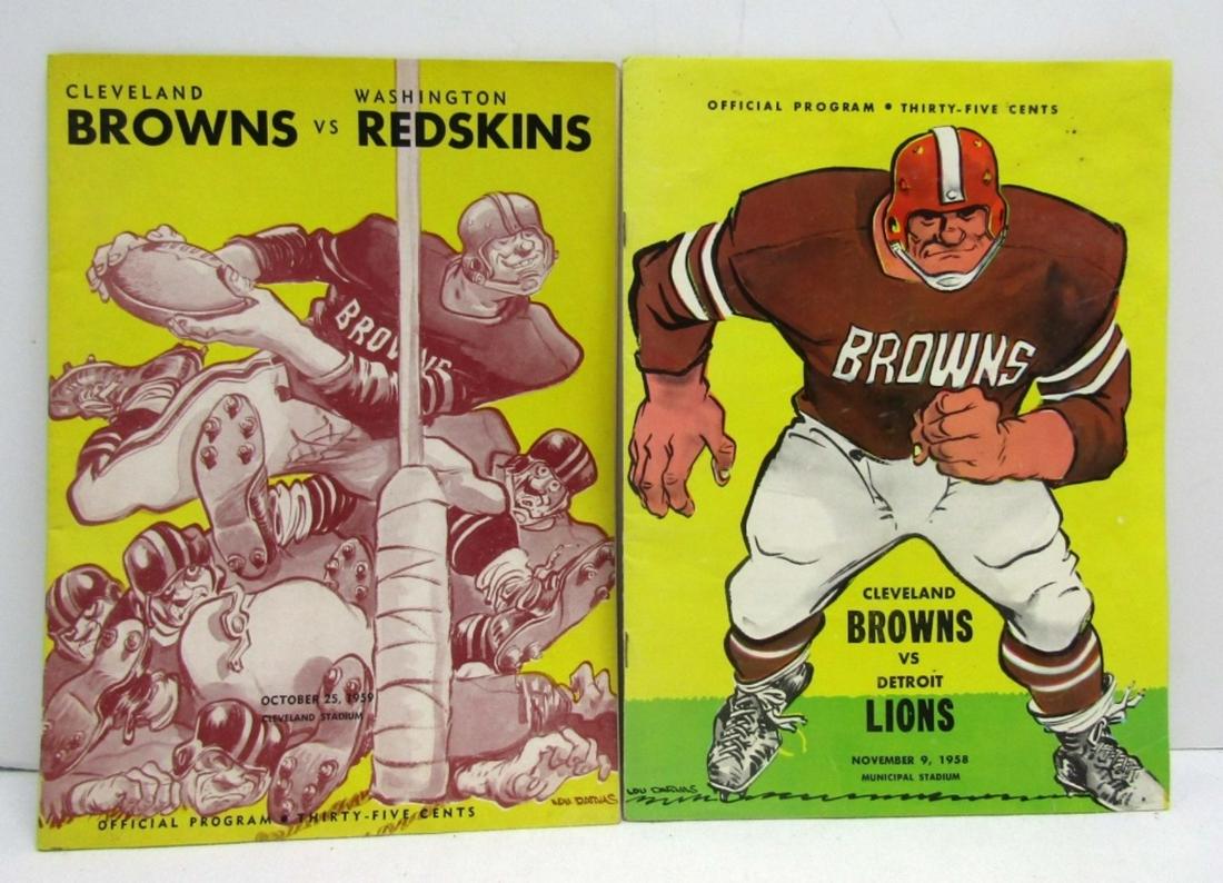(2) Celeveland Browns Offical Programs (1 of 3)