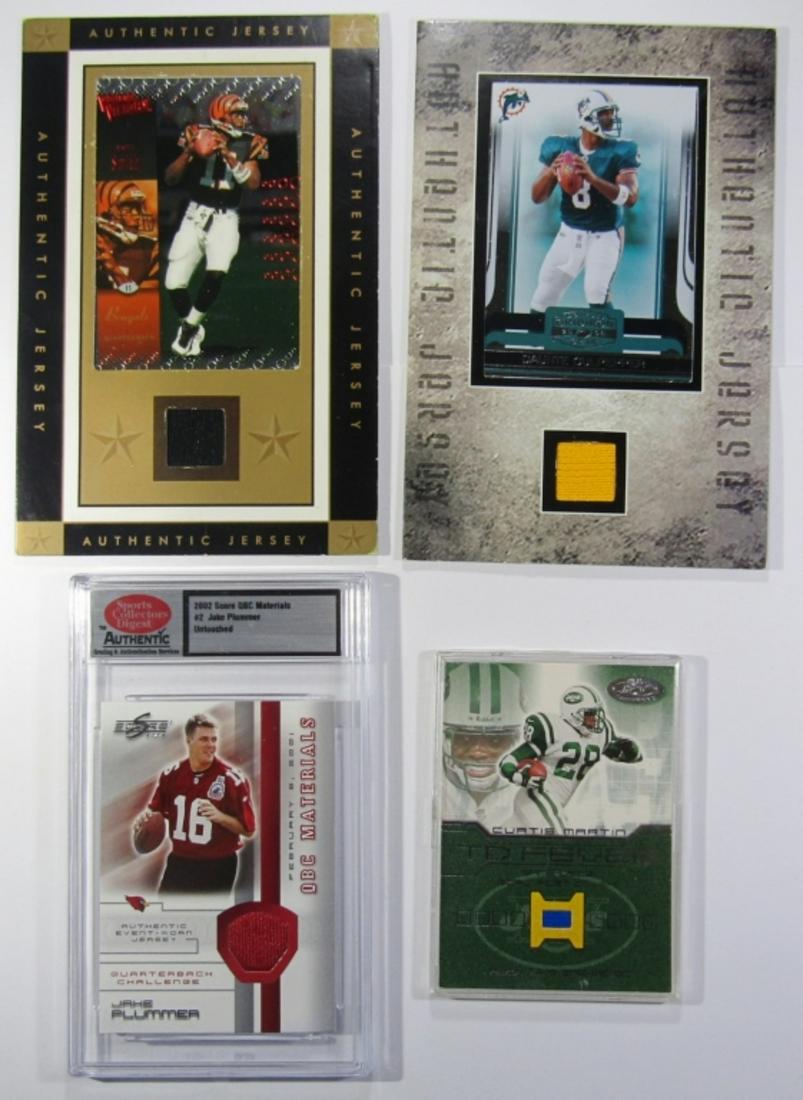 (4) FOOTBALL JERSEY INSERT CARDS (1 of 9)