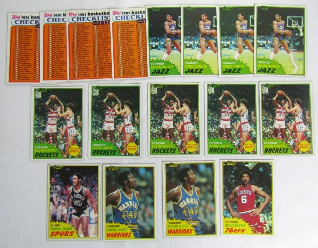 (17) 1981/82 TOPPS BASKETBALL CARDS (1 of 4)