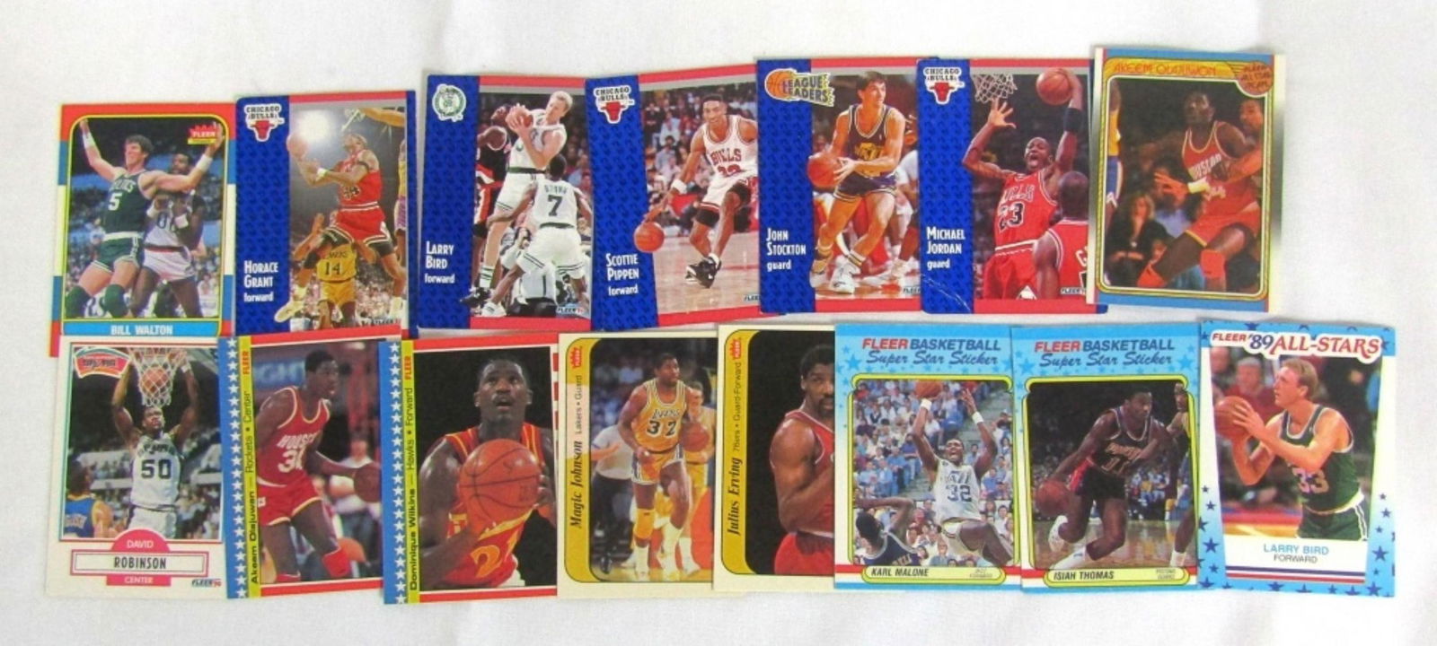 (15) FLEER BASKETBALL STAR CARDS (1 of 4)
