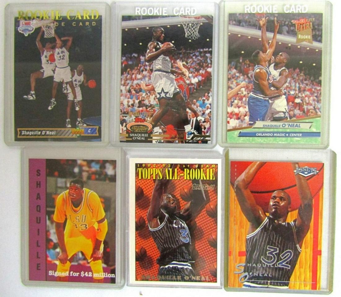 SHAQUILLE O'NEAL ROOKIE CARD LOT (6) (1 of 4)