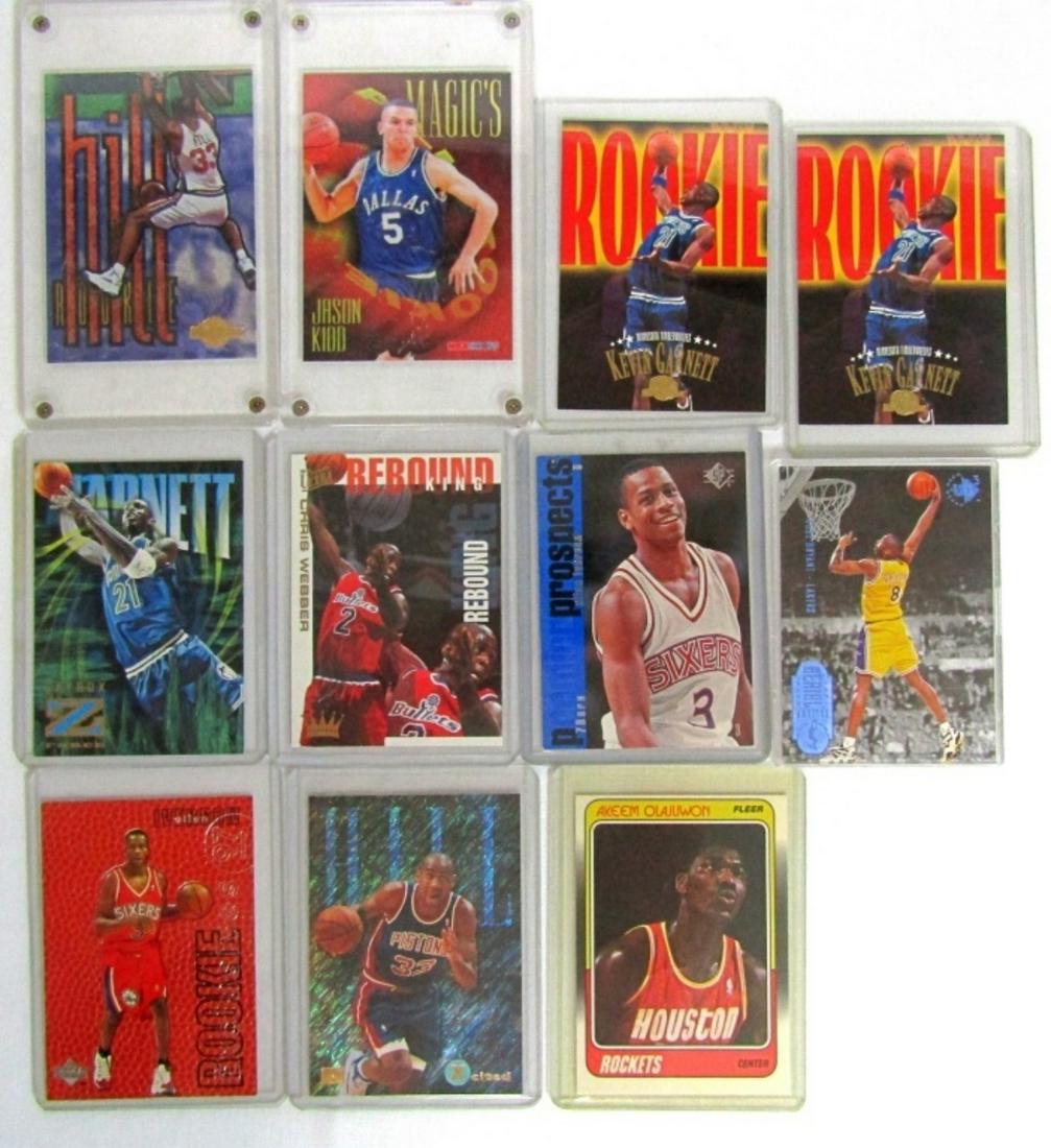 (11) BASKETBALL STARS - KOBE, GARNETT,WEBBER, (1 of 3)