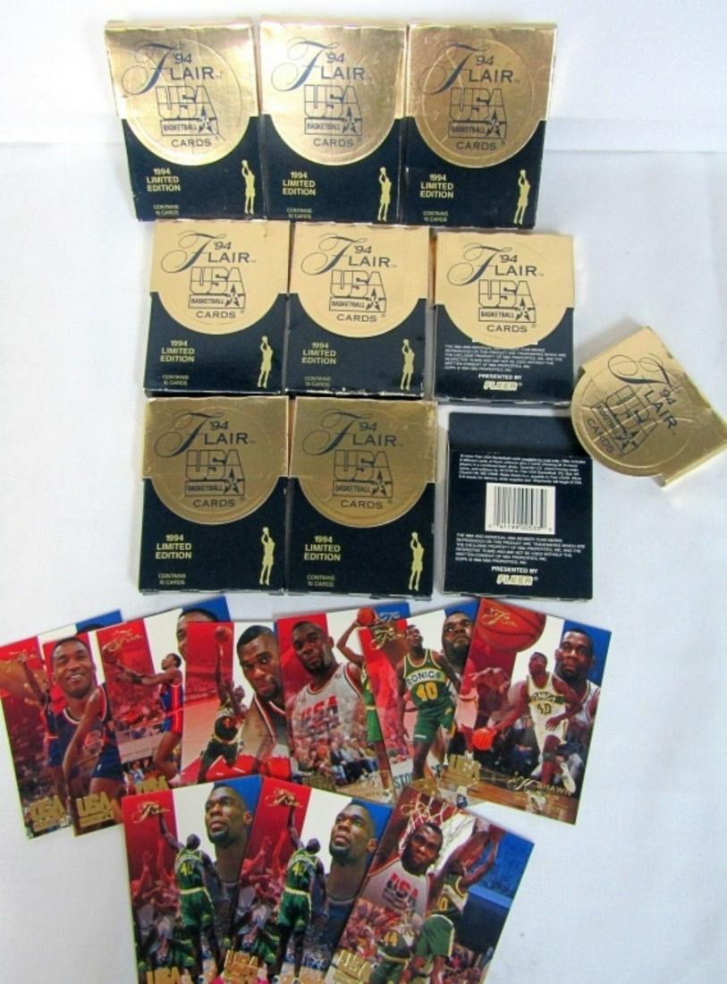 (9) 1994 FLAIR USA BASKETBALL PACKS (1 of 2)