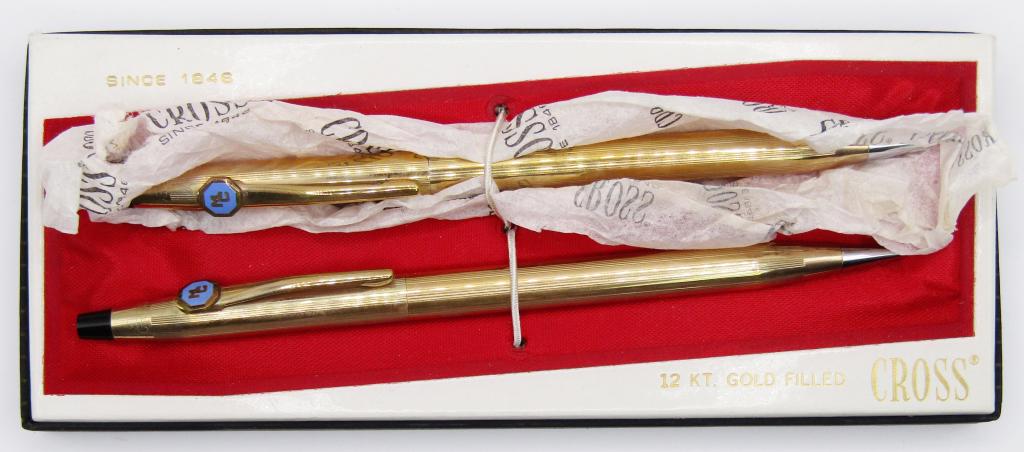 VINTAGE SET OF CROSS 1/20 12K GOLD FILLED SET! (1 of 6)