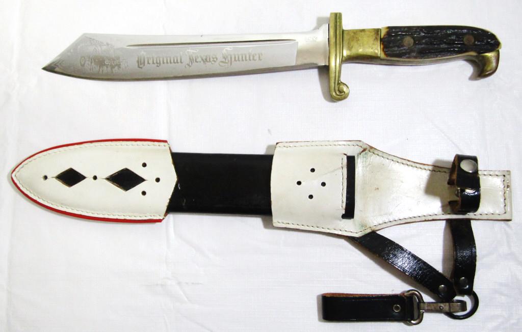 VTG. Orig. Texas Hunter Dagger Eagle Antler Knife (1 of 6)