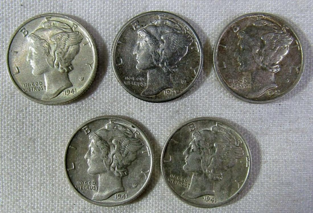 (5) 1941 MERCURY DIMES AU/BU (1 of 2)