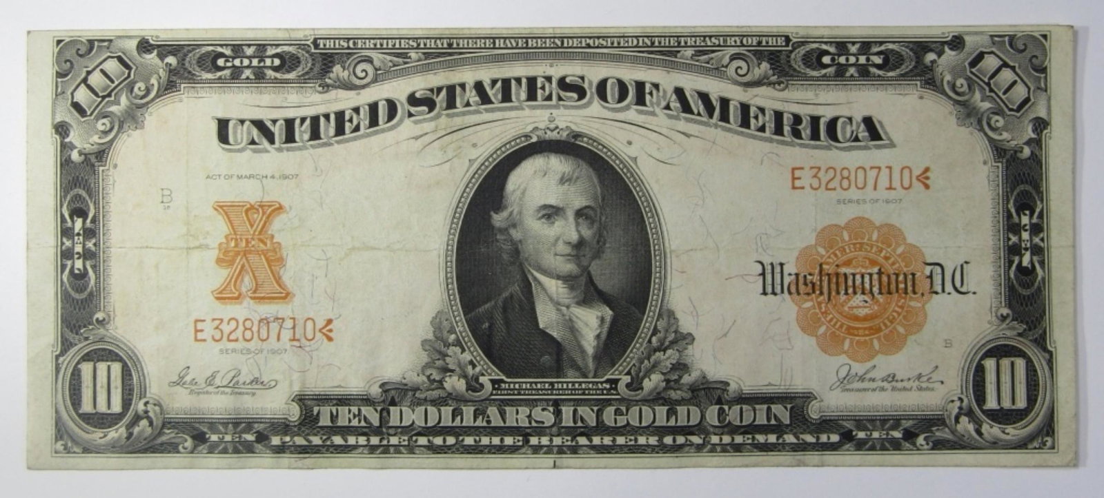 1907 $10 GOLD CERTIFICATE (1 of 2)