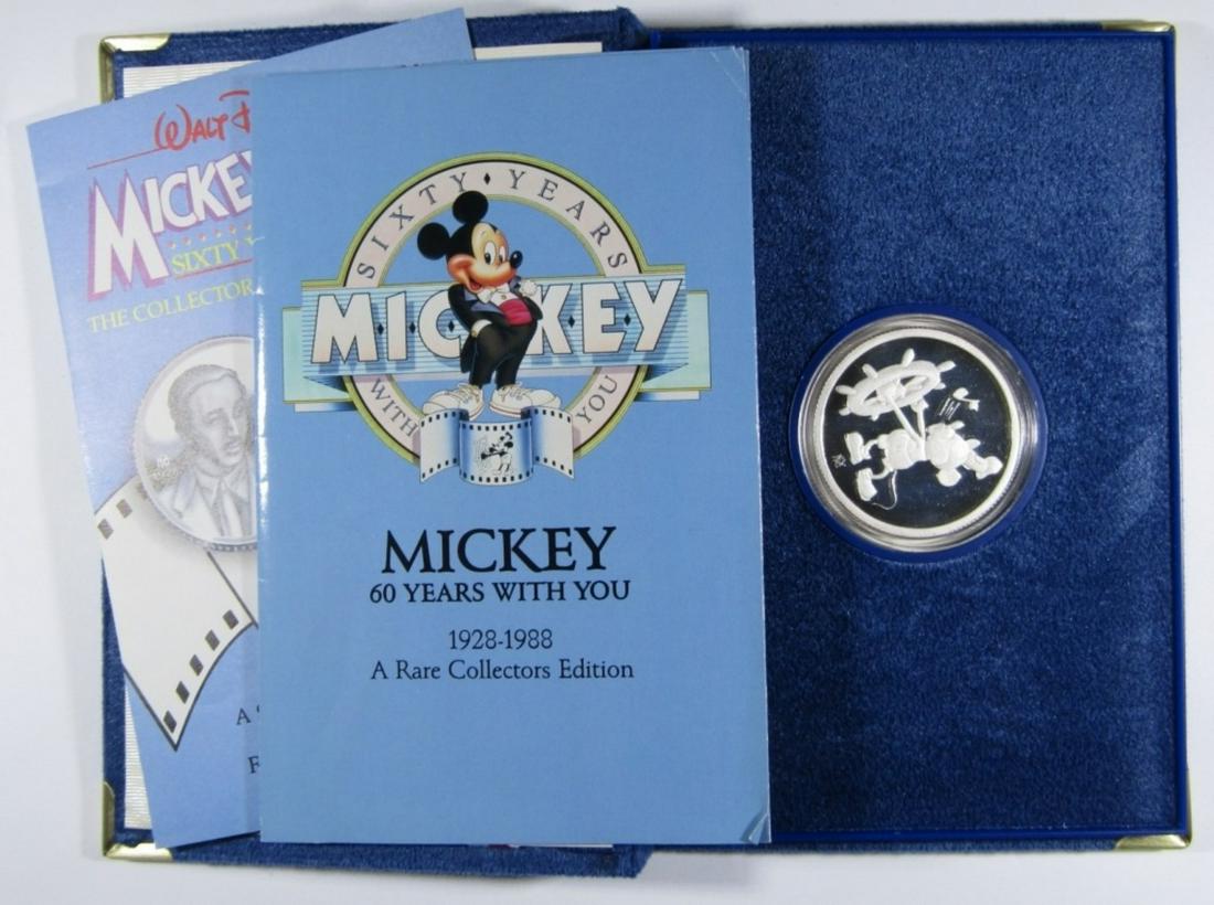 1988 STEAMBOAT WILLIE 1oz .999 SILVER (1 of 5)
