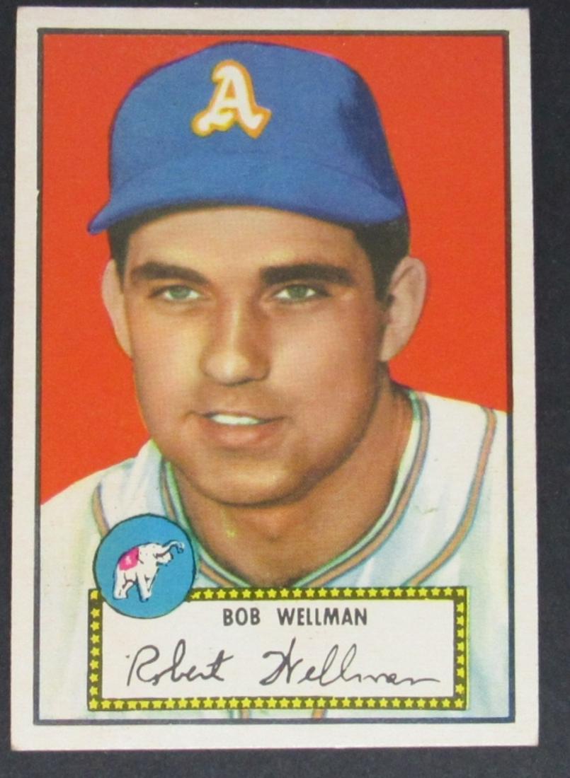 1952 Topps #41 BOB WELLMAN EM: RED BACK - GREAT COLOR & GLOSS