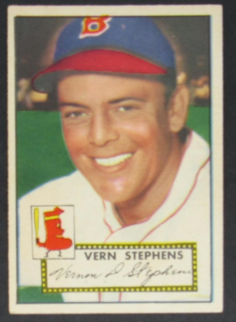 1952 Topps #84 VERN STEPHENS EM: RED BACK - GREAT COLOR & GLOSS