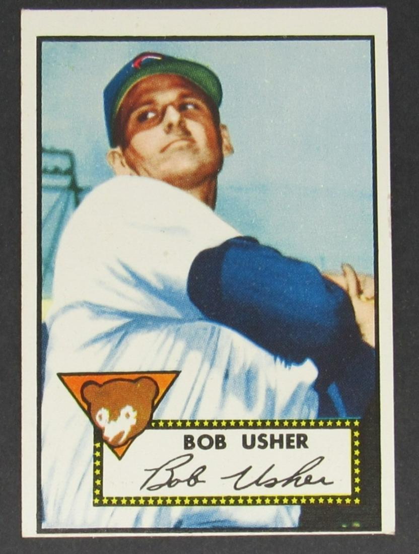 1952 Topps #157 BOB USHER EM: RED BACK - GREAT COLOR & GLOSS