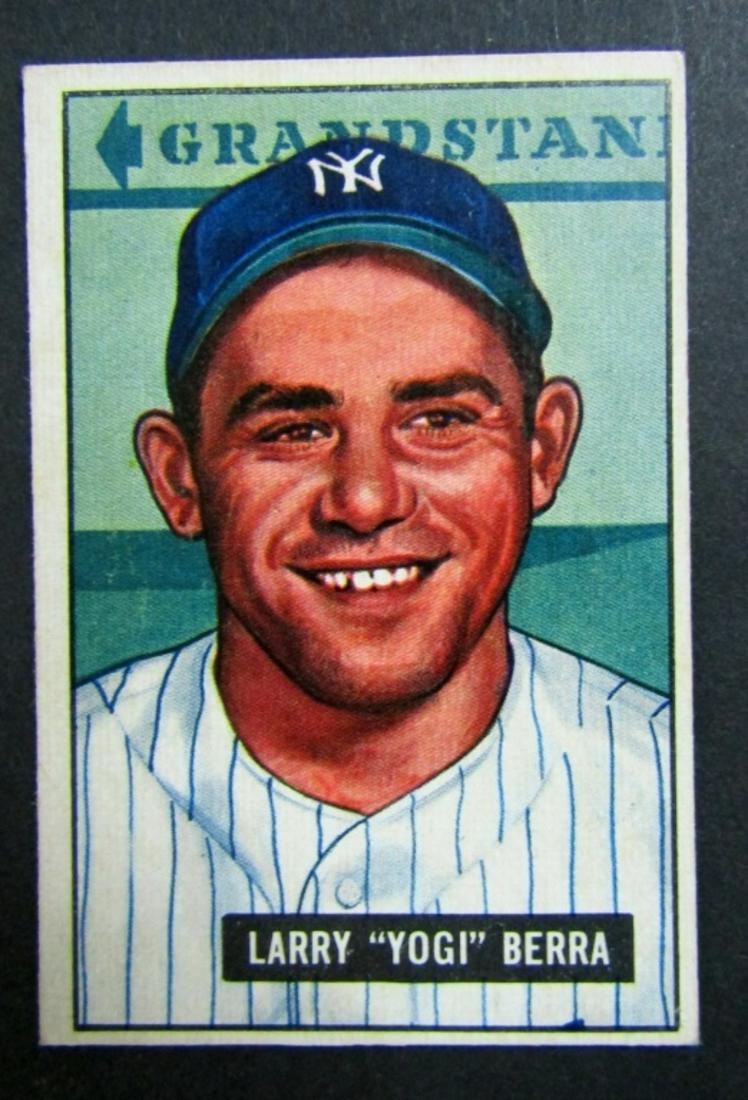 1951 BOWMAN #2 YOGI BERRA EX+ 8/20: NICE CLEAN CARD w/COLOR & GLOSS