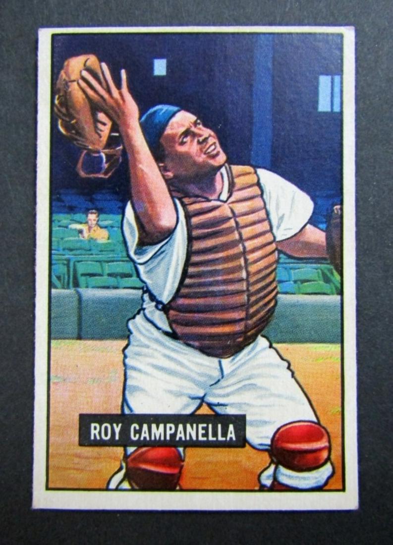 1951 BOWMAN #31 ROY CAMPANELLA EM: GREAT COLOR & GLOSS - HOFer