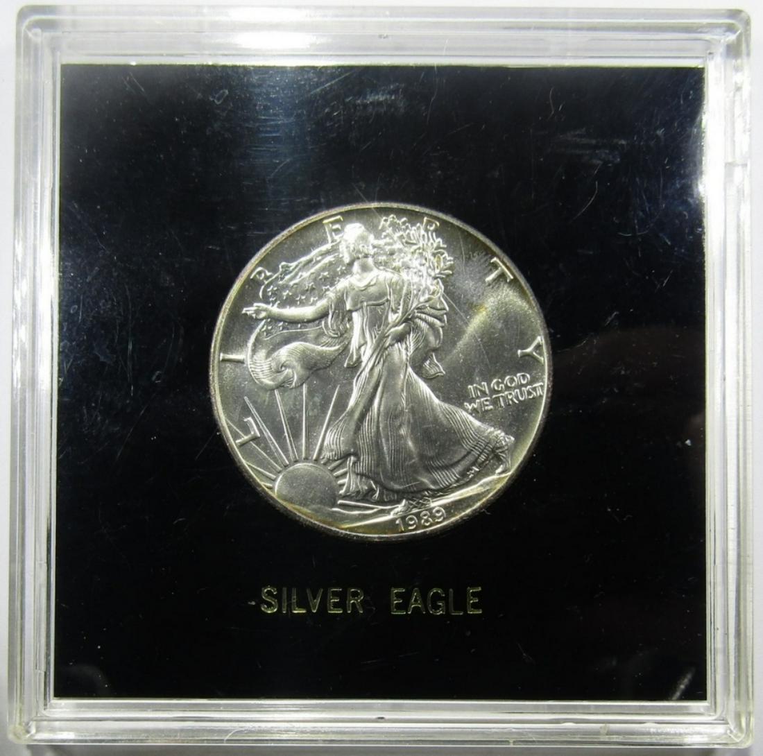 1989 AMERICAN SILVER EAGLE BU (1 of 4)