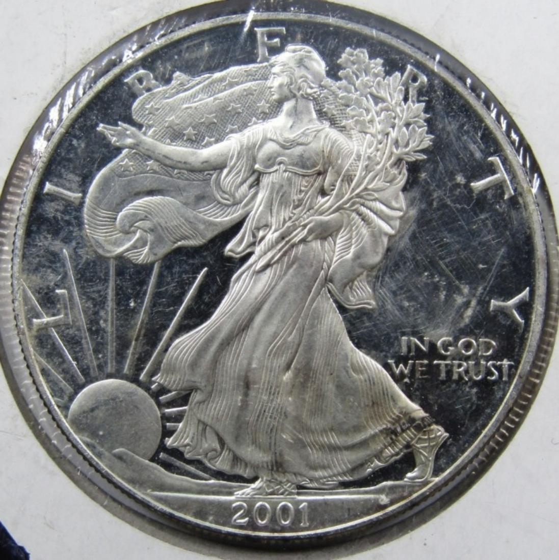 2001-W PROOF AMERICAN SILVER EAGLE (1 of 2)
