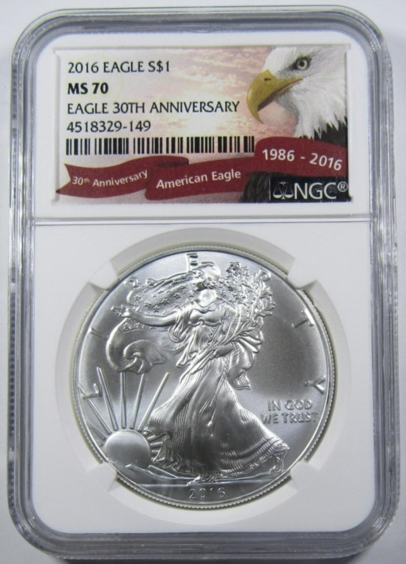 2016 AMERICAN SILVER EAGLE NGC MS-70 (1 of 4)
