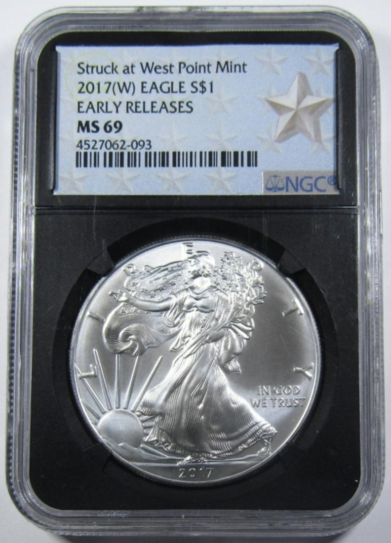2017-(W) AMERICAN SILVER EAGLE NGC MS-69 (1 of 4)