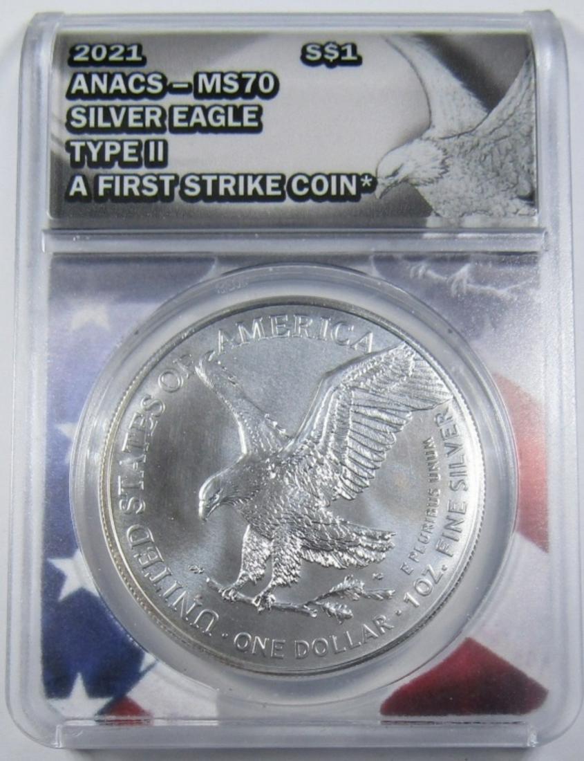2021 TYPE 2 SILVER EAGLE ANACS MS-70 (1 of 4)